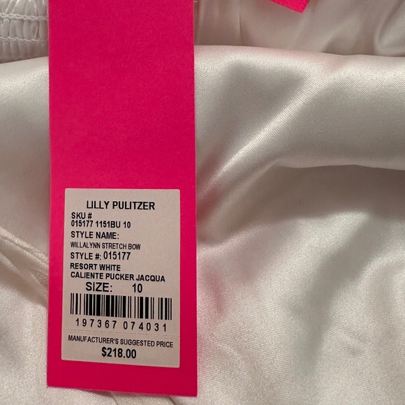 NWT Lilly Pulitzer Willalynn Stretch Bow Dress , Size 10 - Picture 2 of 10